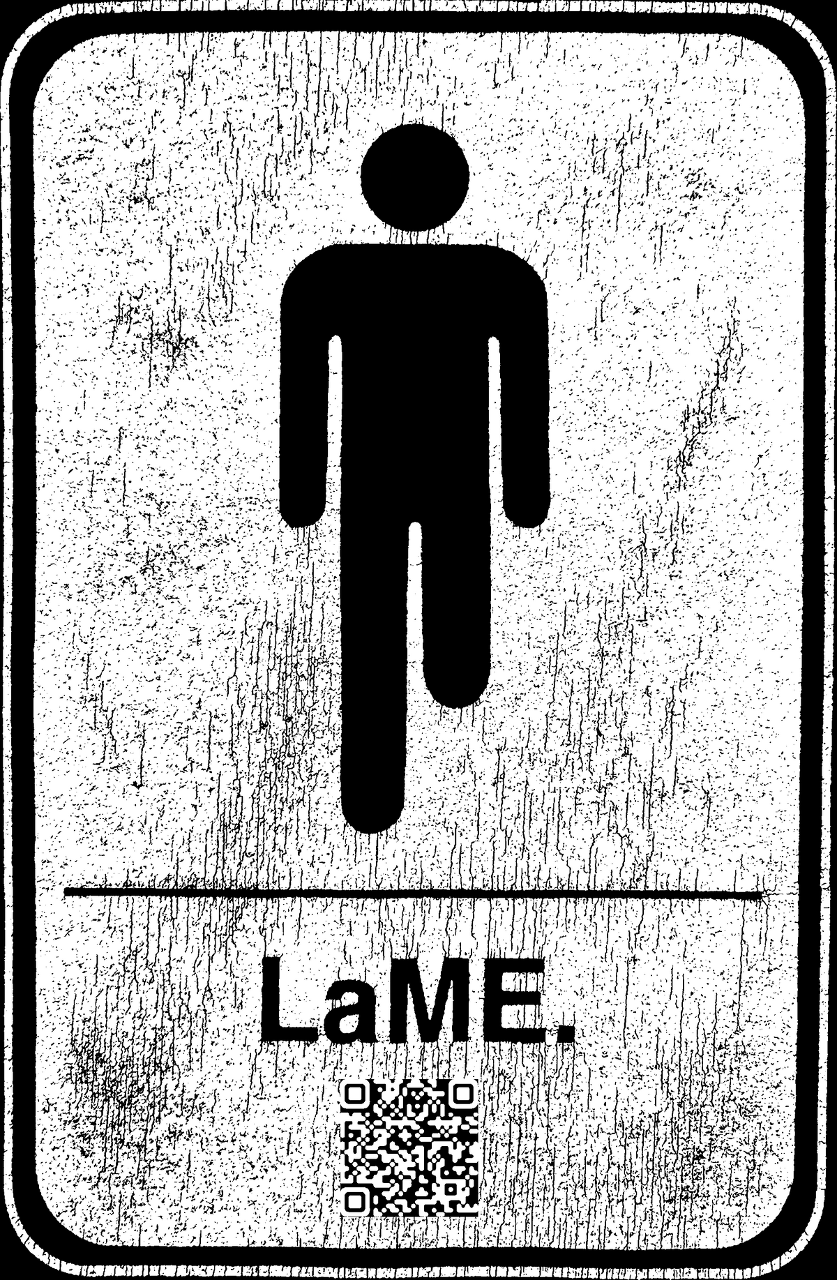 LaME. Uncle Hoppy Bathroom Sign Tee